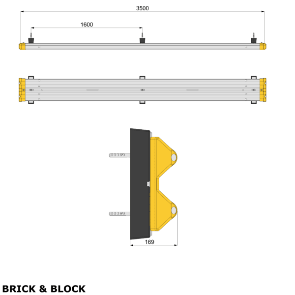 Armco Wall Mounted Safety Barrier