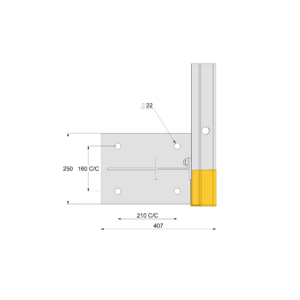 BSP 000612 A ArmcoSAFE 610 Bolt Down Post   Type 'UB' (AP 610)_page_0001