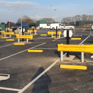 EV Charging Point Protection Armco Barrier