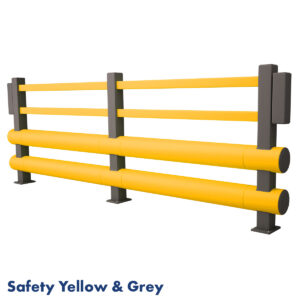 Double Bumper Pedestrian (Safety Yellow & Grey) Text