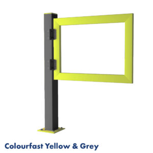 Safety Gate (Colourfast Yellow & Grey) Text
