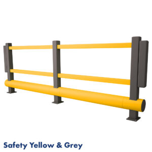 Single Bumper Pedestrian (Safety Yellow & Grey) Text