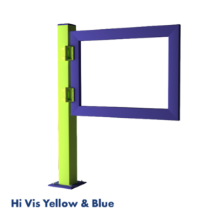 PEDESTRIAN SAFETY BARRIERS AND GUARDRAILS Safety Gate Hi Vis Yellow"